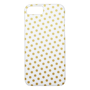 Gold Polka Dot Pattern iPhone 7 Case