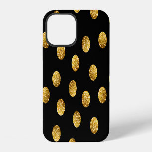 Gold Polka Dot: Sparkling Seamless. iPhone 12 Case