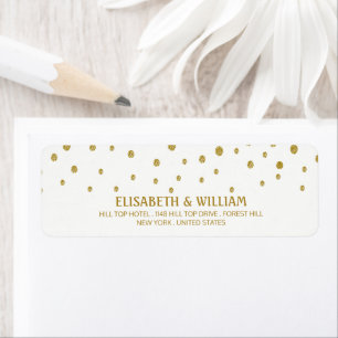 Gold Polka Dot Wedding