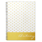 Gold polka dots and monogram - custom