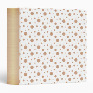 Gold polka dots napkins binder