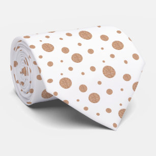 Gold polka dots napkins tie