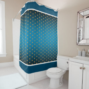Gold Polkadots on Blue Gradient (edit your cols)