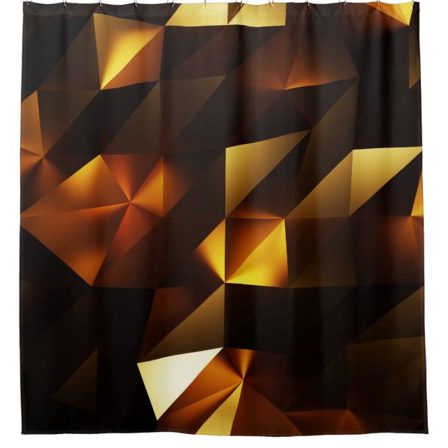 Gold Polygon: 3D Abstract Rendering (Front)