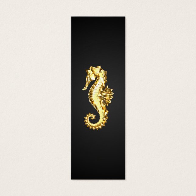 Gold Polygonal Seahorse (Front)
