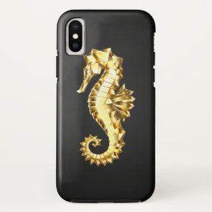 Gold Polygonal Seahorse Case-Mate iPhone Case