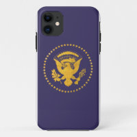 Gold Presidential Seal on Blue Ground