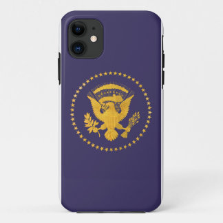 Gold Presidential Seal on Blue Ground iPhone 11 Case