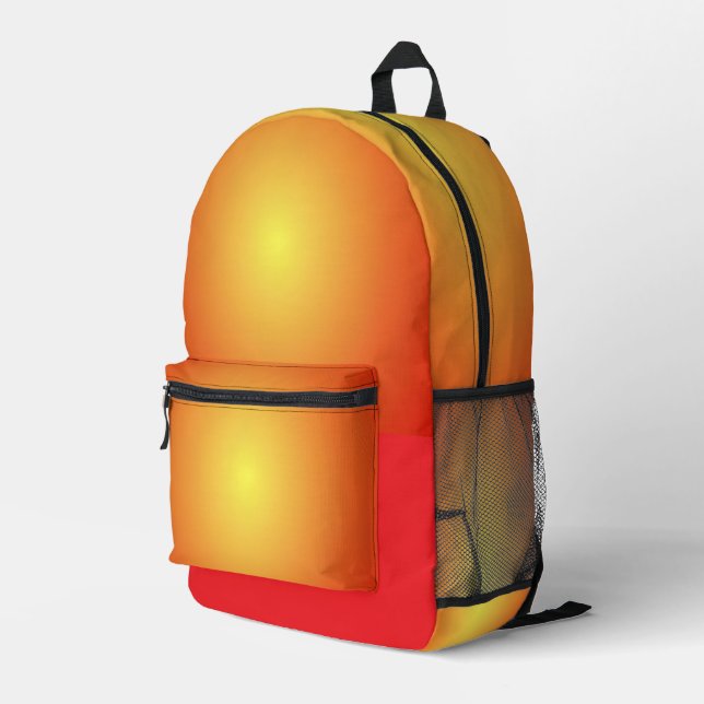 Gold Printed Backpack (Back Corner Right)