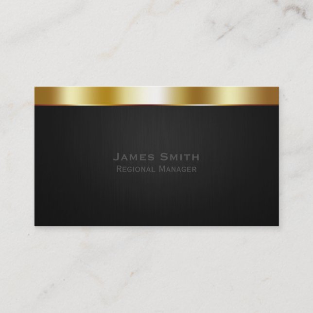 Gold Professional Business Card (Front)