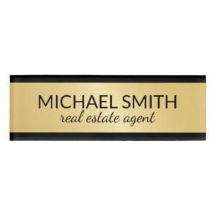 Gold Professional Personalized Name Tag