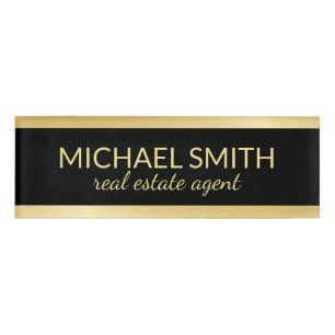 Gold Professional Personalized Name Tag