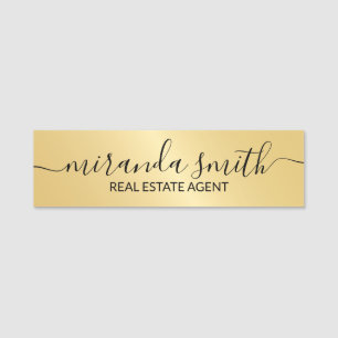 Gold Professional Personalized Name Tag