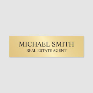 Gold Professional Personalized  Name Tag