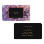 Gold purple amethyst gemstone geode.