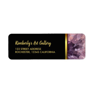 Gold purple amethyst gemstone professional