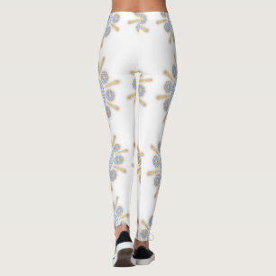 Gold, purple, and blue Captivating  Leggings