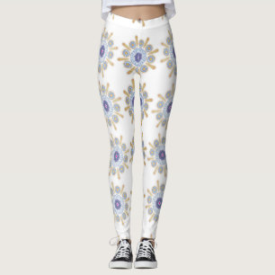 Gold, purple, and blue Captivating Leggings