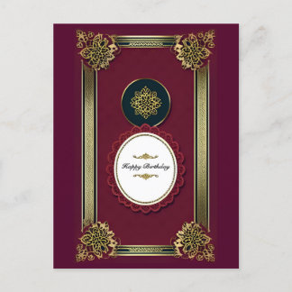 Gold Purple Luxury Invitations Anniversaire