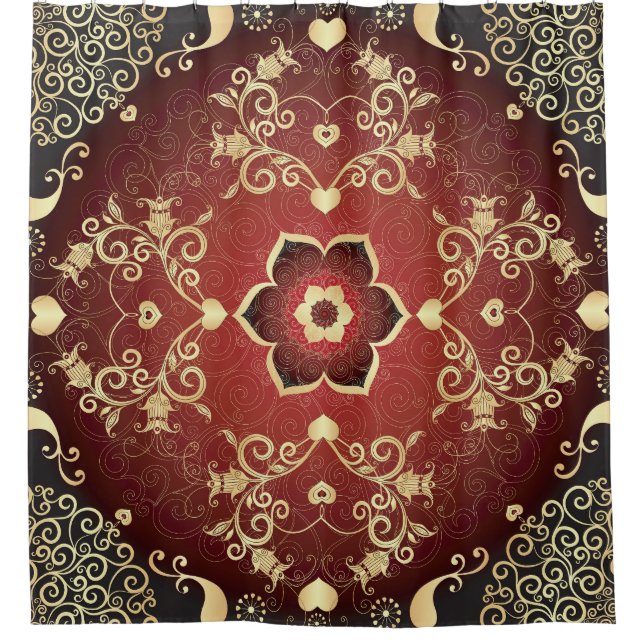 Gold-Purple Valentine Round Frame (Front)
