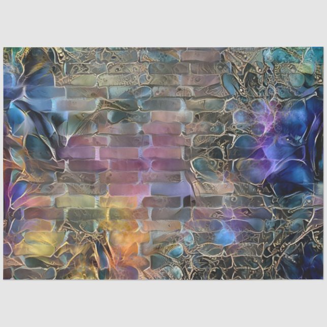 Gold Purple Wall Art Dream Tissue Paper (Front)