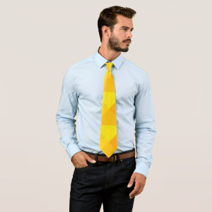 Gold Pyramids Tie
