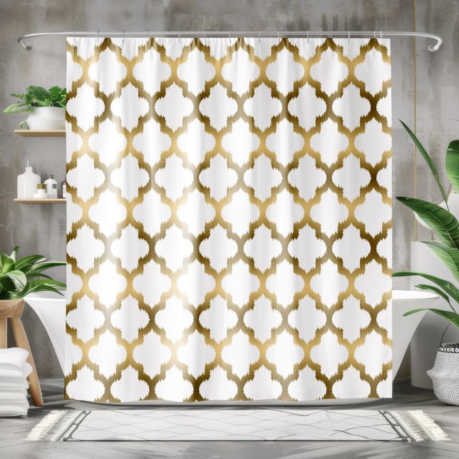 Gold Quatrefoil Ikat Geometric Pattern (Creator Uploaded)