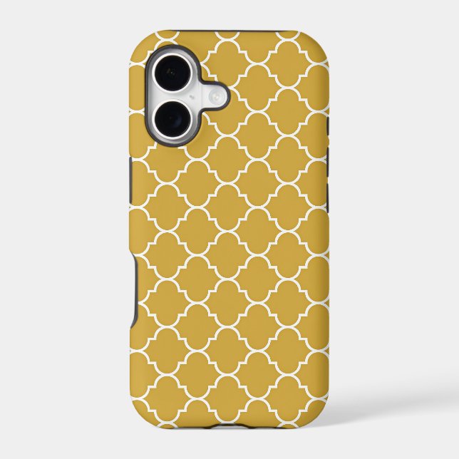 Gold Quatrefoil Pattern (Verso)