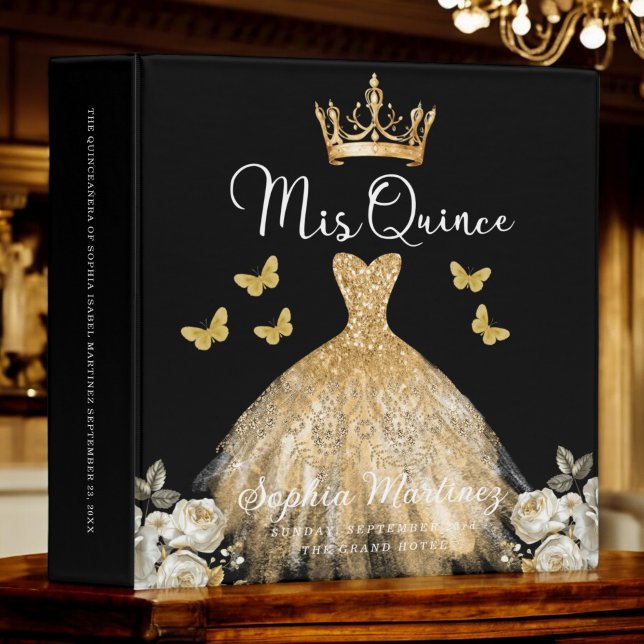 Gold Quinceanera Photo Album and Planner Binder (Creator Uploaded)