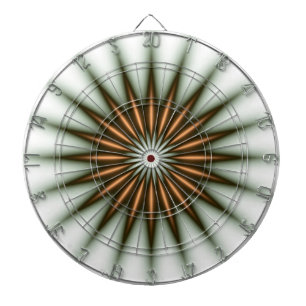 Gold Radiant Pattern Dartboard