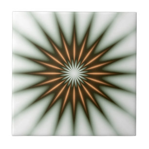 Gold Radiant Pattern Tile