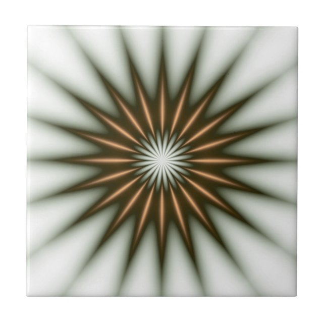 Gold Radiant Pattern Tile (Front)