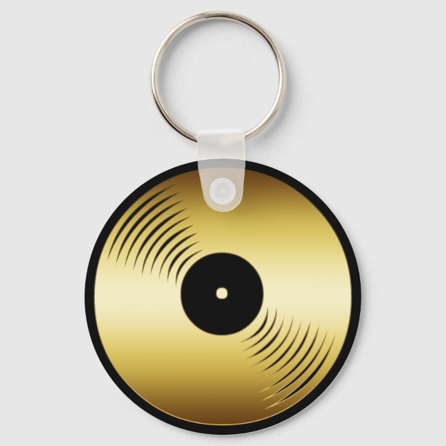 GOLD RECORD ALBUM KEYCHAIN (Front)