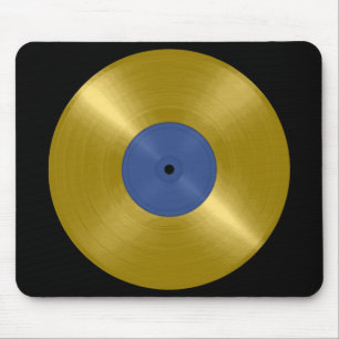 Gold Record Album Mouse Pad
