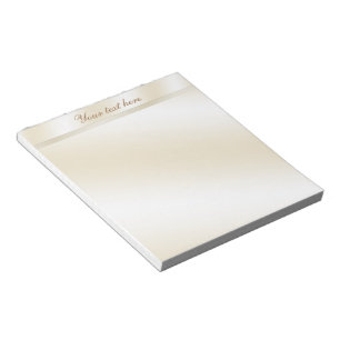 Gold Reflection Personalized Notepad