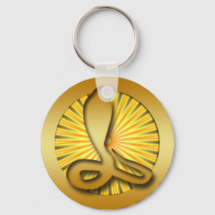 GOLD RETRO COBRA KEYCHAIN