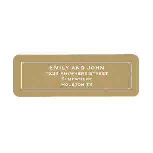 Gold Return Address
