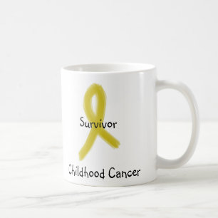GOLD RIBBON 9-4-09, Survivor, Survivor, Childho... Coffee Mug