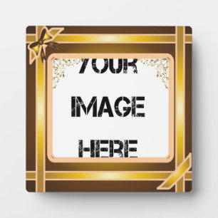 Gold Ribbon Art Plaque