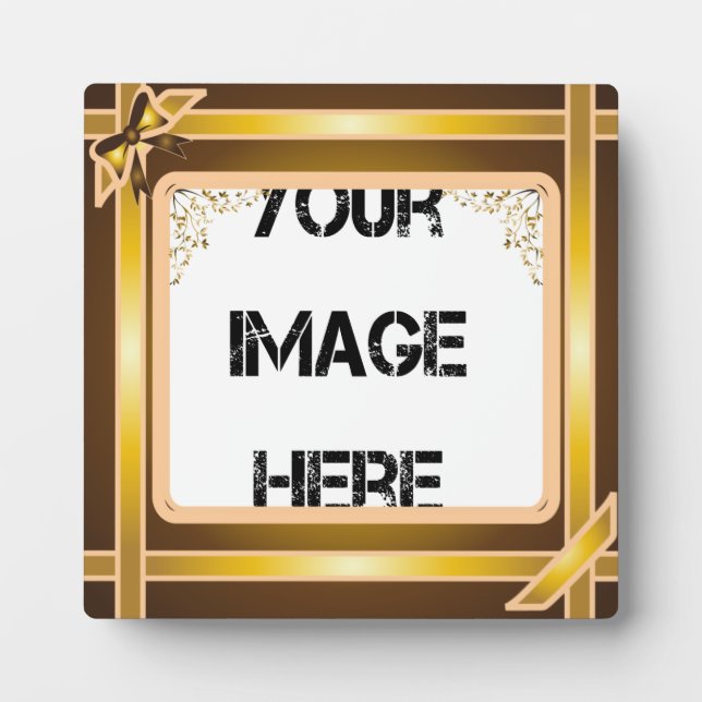 Gold Ribbon Art Plaque (Front)