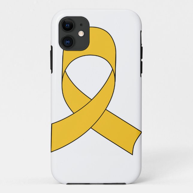 Gold Ribbon Drawing Case-Mate iPhone Case (Back)
