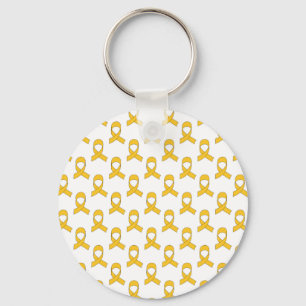 Gold Ribbon Pattern Keychain