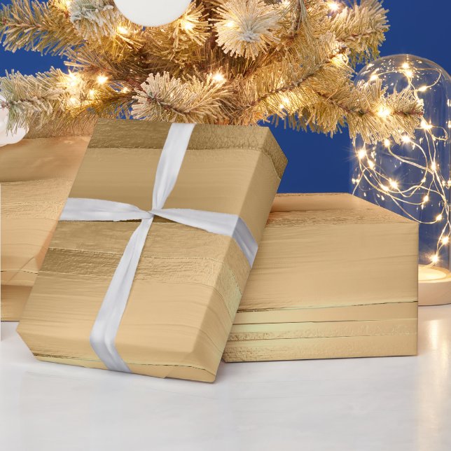 gold ribbon texture metallic stylish  wrapping paper (Holidays)