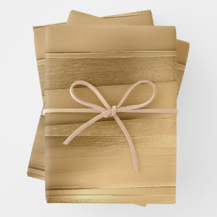 gold ribbon texture metallic stylish wrapping paper sheet