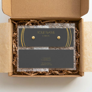 Gold rings earring display card