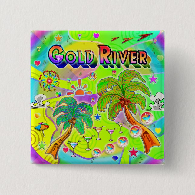 Gold River Mind Focus Button (Front)