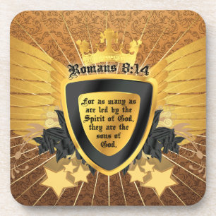 Gold Romans 8:14, Sons of God Coaster