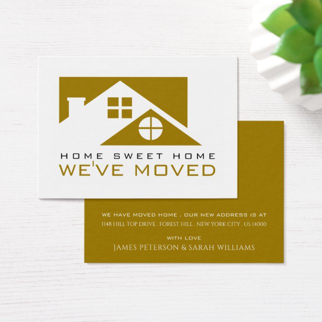 Gold Rooftop, Change of Address Card (Desk)