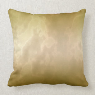 Gold Rose Marble Throw Pillow