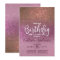 Gold Rose Pink Triple Glitter Ombre Birthday